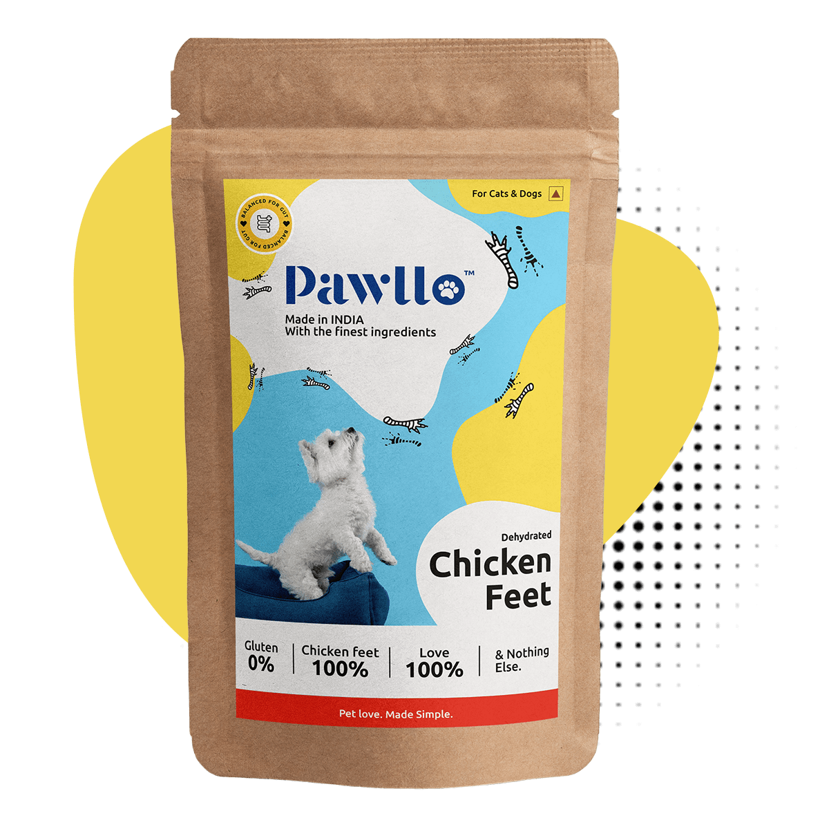 Chicken Feet for Dogs - Rich in Glucosamine and Chondroitin for Hip and Joint Health