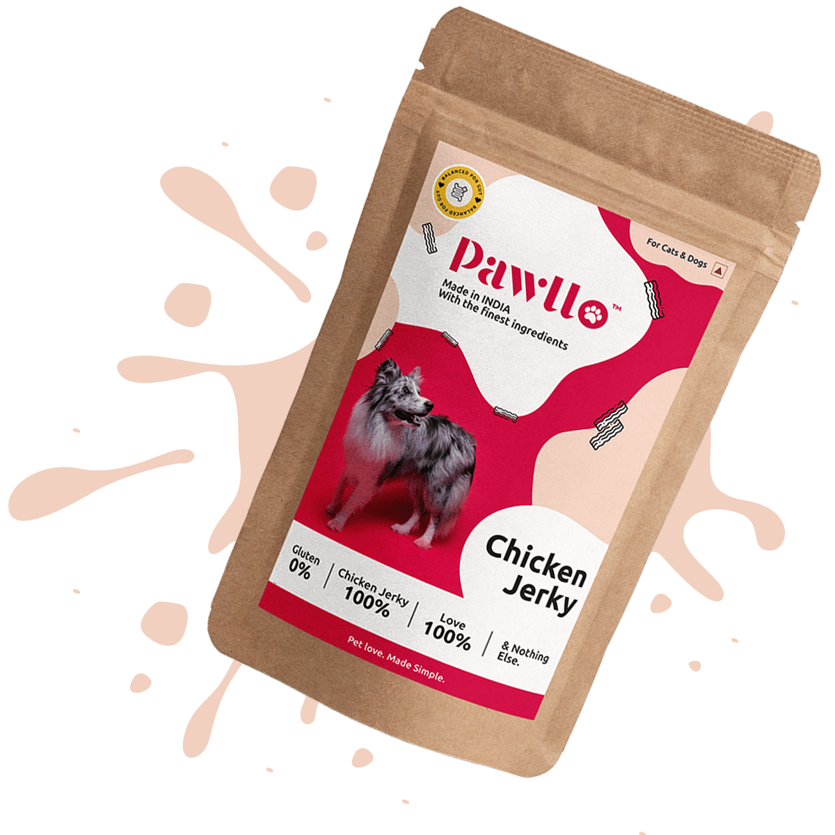 Chicken Jerky - Boneless Dehydrated Natural Protein Loaded Snack for Cats and Dogs - 100% Chicken