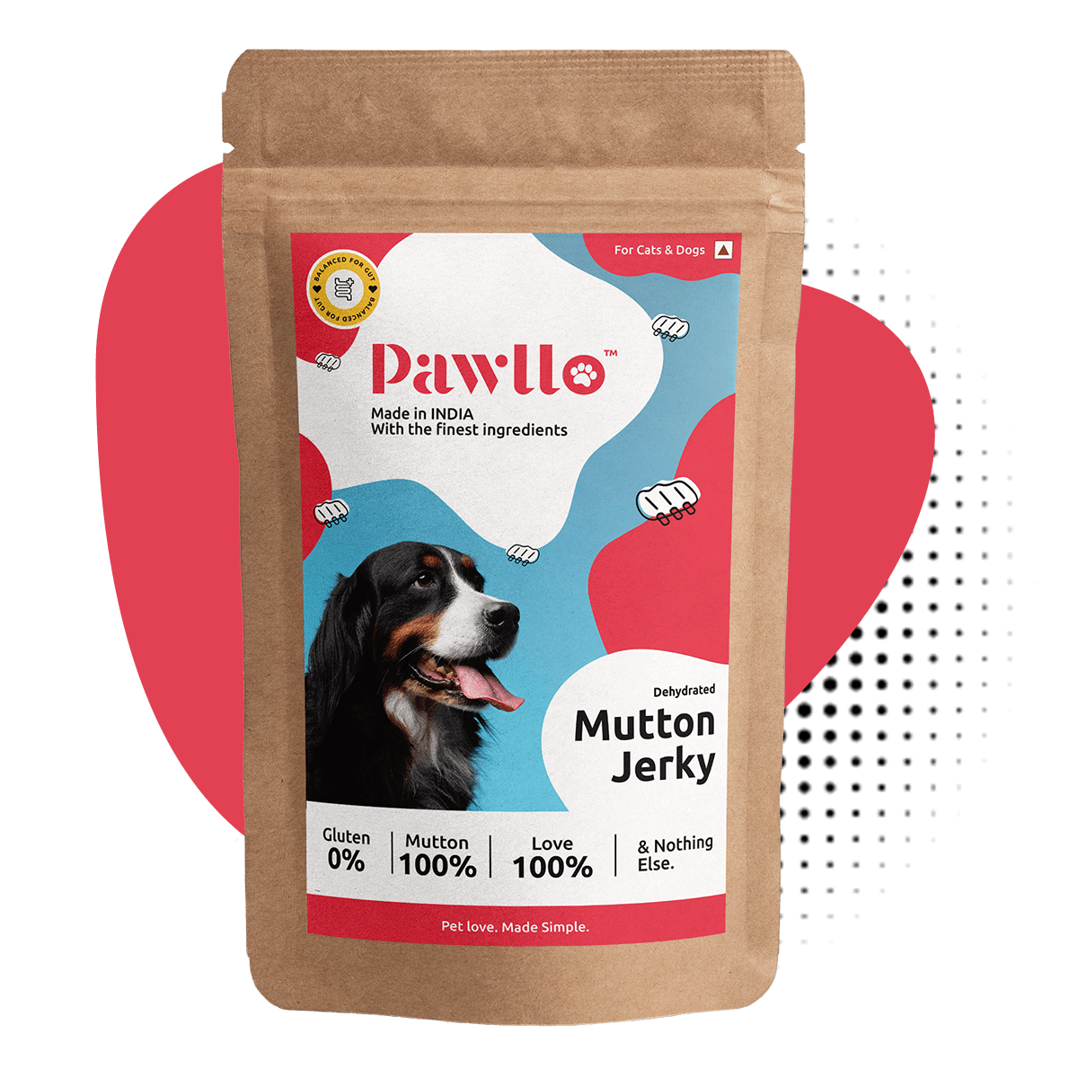 Mutton Jerky - Boneless Dehydrated Natural Protein Loaded Snack for Cats and Dogs - 100% Mutton