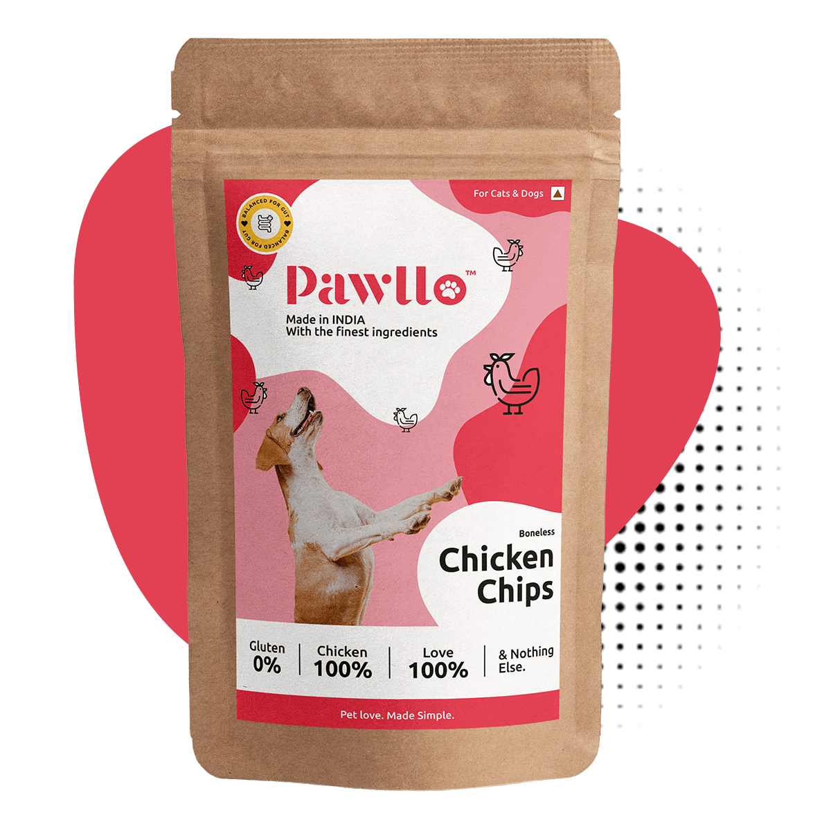 Chicken Chips - Boneless Dehydrated Natural Protein Loaded Snack for Cats and Dogs
