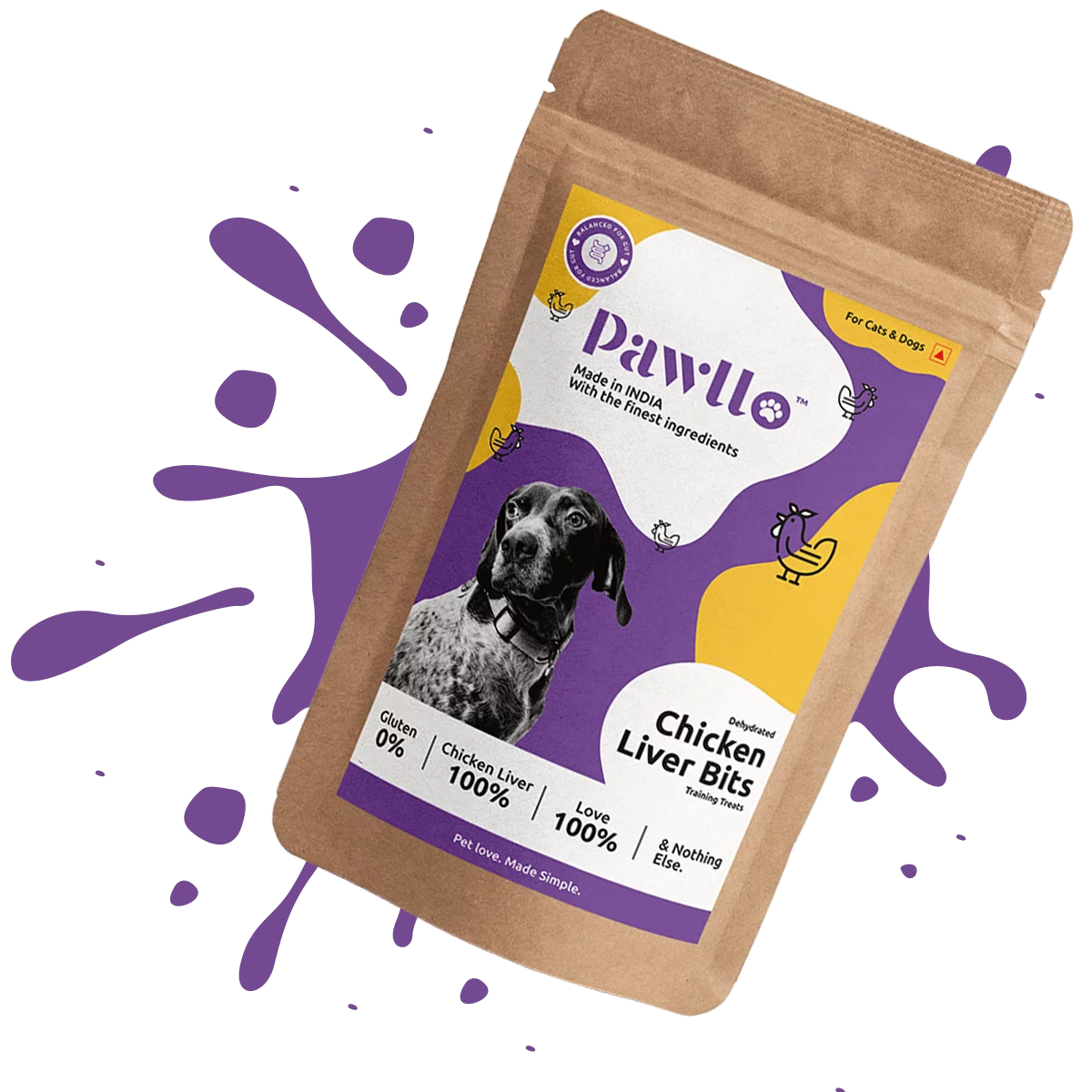 Chicken Liver Bits - Dehydrated Natural Taurine and Protein Loaded Snack for Cats and Dogs