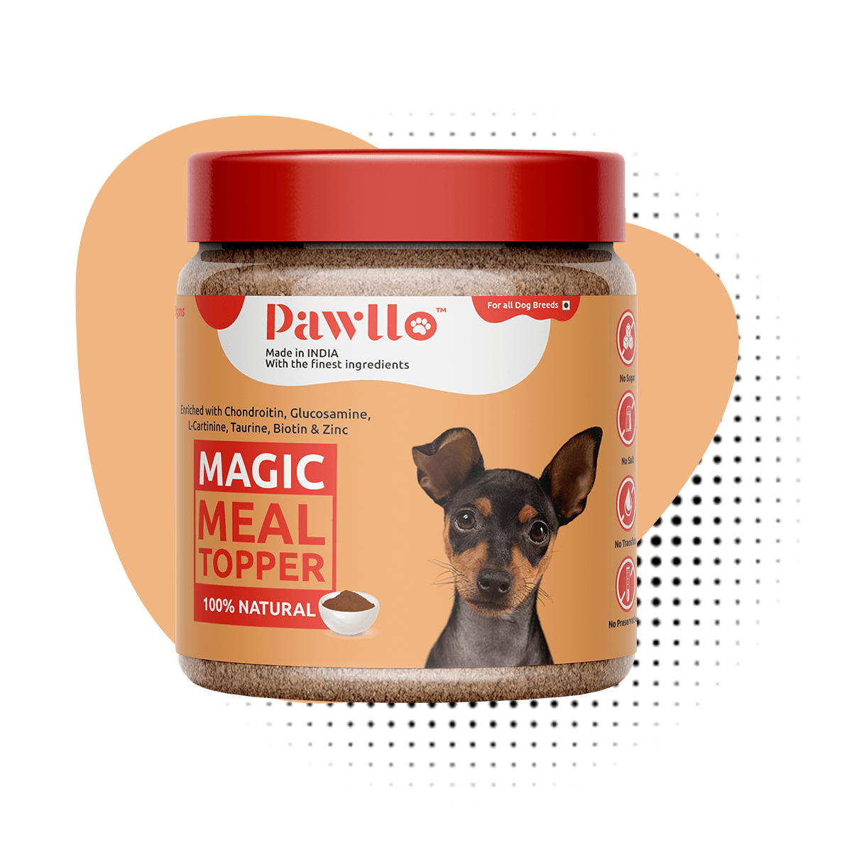Magic Meal Topper - Nutrient-Rich Blend for Strong Bones, Healthy Coat, and Optimal Growth in Dogs - 100% Natural