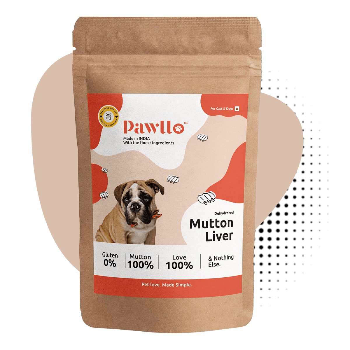 Mutton Liver - Boneless Dehydrated Natural Protein Loaded Snack for Cats and Dogs - 100% Mutton