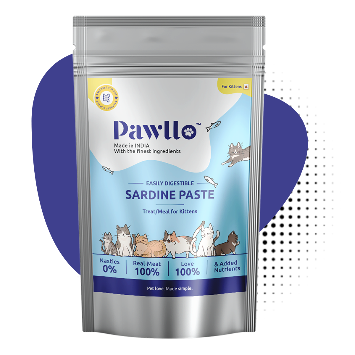 Sardine paste (Kittens) Protein-Packed Treat/Meal with Premium Sardine Goodness